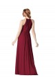 Cheap Halter Neck Chiffon Bridesmaid Dress with Shirred Bodice Canada