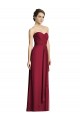 Cheap Long Strapless Chiffon Bridesmaid Dress with Side Slit Canada