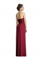 Cheap Long Strapless Chiffon Bridesmaid Dress with Side Slit Canada