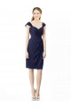 Cheap Cocktail Length Short Cap Sleeves Chiffon Bridesmaid Dress Canada