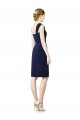 Cheap Cocktail Length Short Cap Sleeves Chiffon Bridesmaid Dress Canada