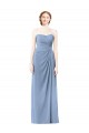 Cheap Strapless Long Chiffon Bridesmaid Dress with Sweetheart Neckline Canada