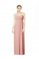 Cheap Long Chiffon Sweetheart Bridesmaid Dress with Twist Bodice Canada