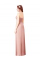 Cheap Long Chiffon Sweetheart Bridesmaid Dress with Twist Bodice Canada