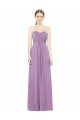 Cheap Sweetheart Neckline Strapless Chiffon Bridesmaid Dress with Wrap Pleat Canada