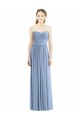 Cheap Strapless Long Chiffon Dress with Sweetheart Neckline And Draped Bodice Canada