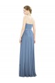 Cheap V-Pleat Chiffon Full-Length Strapless Bridesmaid Dress Canada