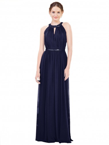 Cheap Vintage Full-Length Sleeveless Chiffon Bridesmaid Dress  Canada