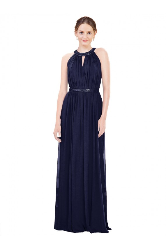 Cheap Vintage Full-Length Sleeveless Chiffon Bridesmaid Dress  Canada