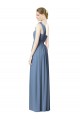Cheap Flower Shoulder Draped One Shoulder Chiffon Bridesmaid Dress Canada