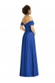 Cheap Off the Shoulder Draped Chiffon Maxi Bridesmaid Dress Canada