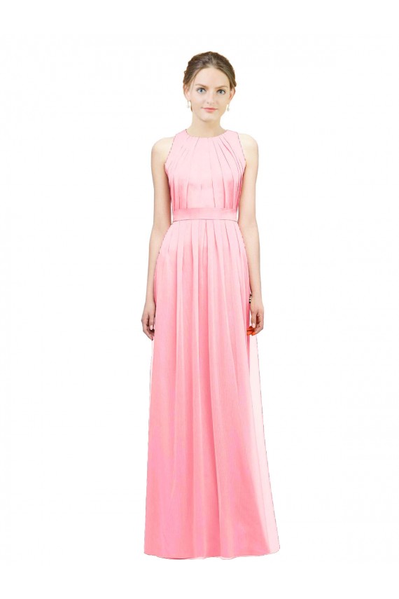 Cheap Sleek Halter Neck Chiffon Bridesmaid Dress  Canada