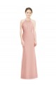 Cheap Halter Neck Trumpet Chiffon Bridesmaid Dress Canada