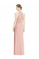 Cheap Halter Neck Trumpet Chiffon Bridesmaid Dress Canada