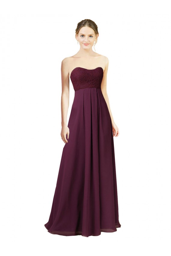 Cheap Dreamy Lace Over Chiffon Bridesmaid Dress Canada