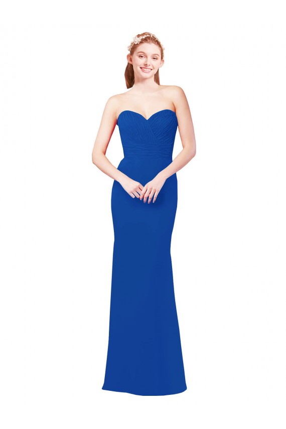 Cheap Elegant Chiffon Bridesmaid Dress with Matching Tie Canada
