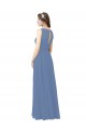 Cheap Luxe Chiffon Bridesmaid Dress with Illusion and Sweetheart Neckline Canada