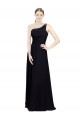 Cheap Sweetheart Chiffon Bridesmaid Dress with Beaded One Shoulder Strap Canada