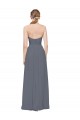 Cheap Twisted Waist Pleats Sweetheart Long Chiffon Bridesmaid Dress Canada
