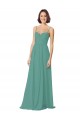 Cheap Spaghetti Straps Sweetheart A-Line Chiffon Bridesmaid Dress Canada