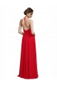 Cheap V-Neck Spaghetti Halter Strap Chiffon Bridesmaid Dress Canada