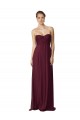 Cheap Floor Length Chiffon Bridesmaid Dress with Sweetheart Neckline Canada