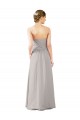Cheap Twisted Strapless Sweetheart Neckline Long Chiffon Bridesmaid Dress Canada