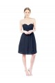 Cheap Sweetheart Cocktail Knee Length Chiffon Bridesmaid Dress Open Back Canada