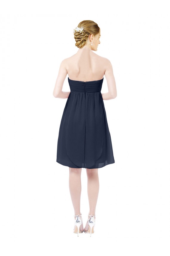 Cheap Sweetheart Cocktail Knee Length Chiffon Bridesmaid Dress Open Back Canada