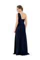 Cheap Draped One Shoulder Strapless Chiffon Bridesmaid Dress Canada