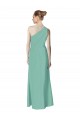 Cheap Long Chiffon One Shoulder Full Length Bridesmaid Dress Canada