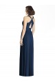Cheap Cut Out Back Long Chiffon V-Neck Bridesmaid Dress Canada