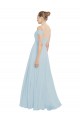 Cheap Chiffon Bridesmaids Dress with Off the Shoulder Draped Neckline Canada