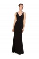 Cheap Open V-Back Chiffon Bridesmaids Dress with V-Neckine Canada