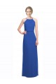 Cheap Long Chiffon Spaghetti Strap Bridesmaid Dress with Blouson Top Canada