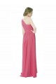 Cheap One Shoulder Chiffon Bridesmaid Dress with Asymmetrical Ruched Bodice Canada