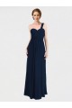 Cheap Full Length Long Chiffon Bridesmaid Gown with Sweetheart Neckline Canada