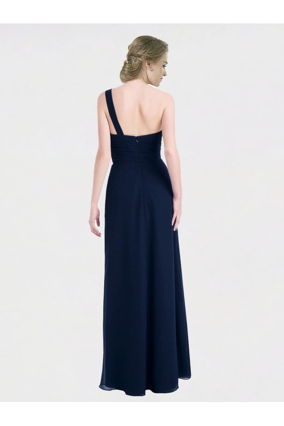 Cheap Full Length Long Chiffon Bridesmaid Gown with Sweetheart Neckline Canada