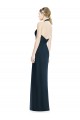 Cheap V-Neck Halter Chiffon Bridesmaid Dress with Side Front Slit Canada