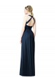 Cheap V-Neck Halter Long Open Back Chiffon Bridesmaid Dress Canada