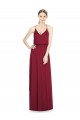 Cheap Full Length V-Neck A-Line Chiffon Boho Bridesmaid Dress Canada