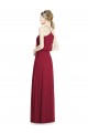 Cheap Full Length V-Neck A-Line Chiffon Boho Bridesmaid Dress Canada