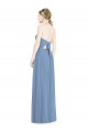 Cheap Halter Neck Tie Back Long Chiffon Bridesmaid Dress Canada