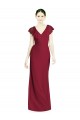 Cheap V-Neck V-Back Long Chiffon Bridesmaid Dress Canada