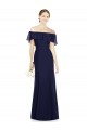 Cheap Off the Shoulder Full-Length Trumpet Chiffon Bridesmaid Dress Canada
