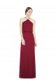 Cheap Sleek Halter Neck A-Line Chiffon Bridesmaid Dress Canada