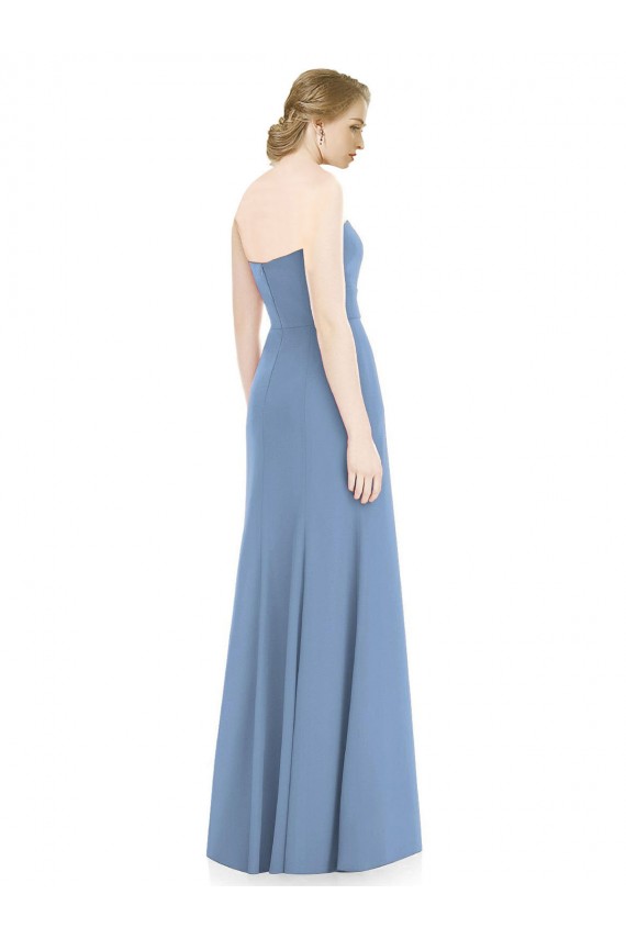 Cheap Draped Strapless Sweetheart Trumpet Chiffon Bridesmaid Dress Canada
