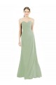 Cheap Sweetheart Neckline Draped Floor Length Chiffon Bridesmaid Dress Canada