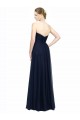 Cheap Strapless Sweetheart Long Chiffon Bridesmaid Dress Low Back Canada