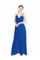 Cheap Sleeveless Surplice Chiffon Bridesmaid Dress with Spaghetti Straps Canada